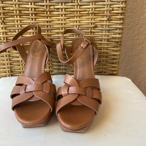 New Yves Saint Laurent Tribute 75mm in Tan 38.5